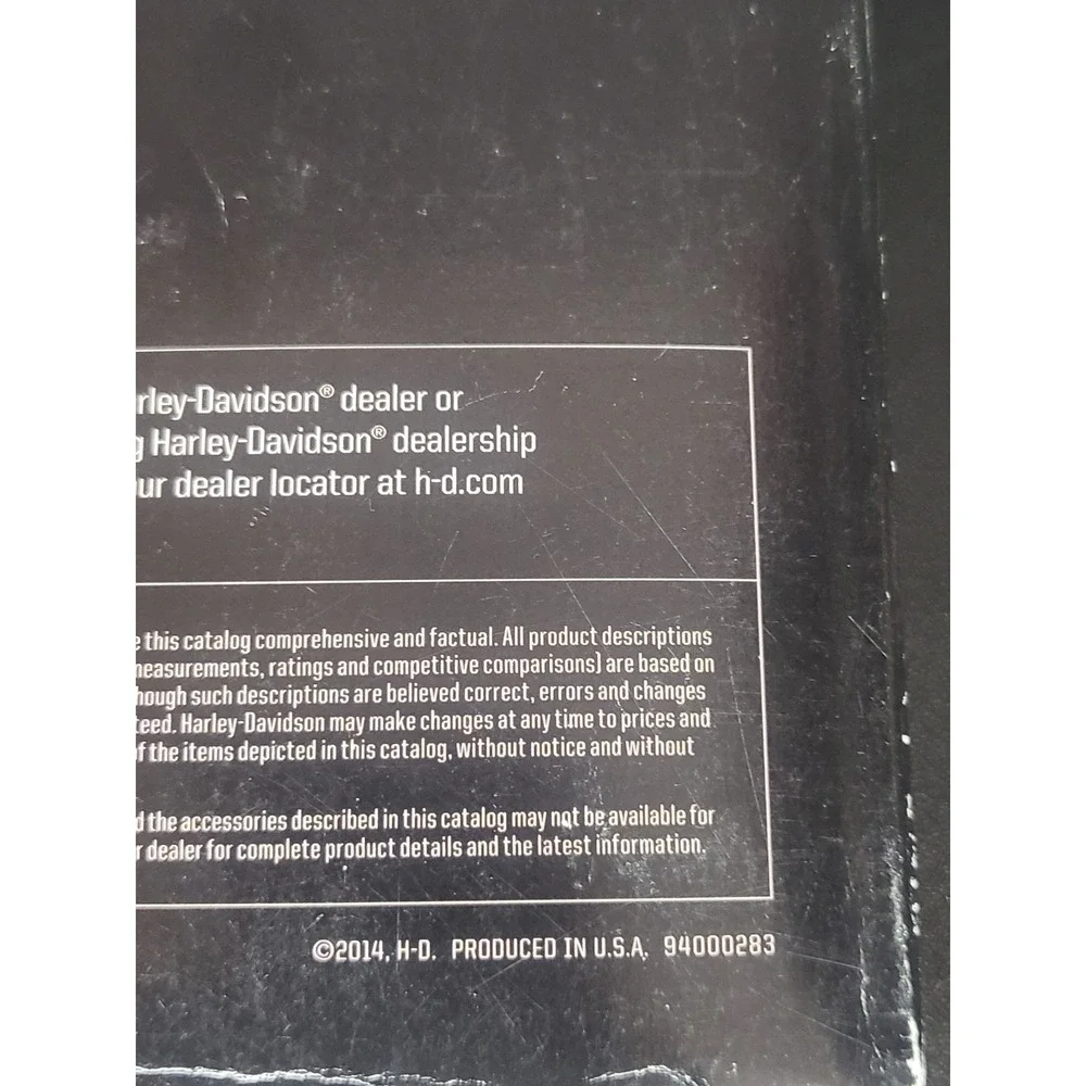 2015 Harley Davidson Genuine Motor Parts Accessories Catalog‎ Book Biker Manual